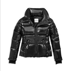 Girls SAM Freestyle Down Black Puffer Jacket Sz 10